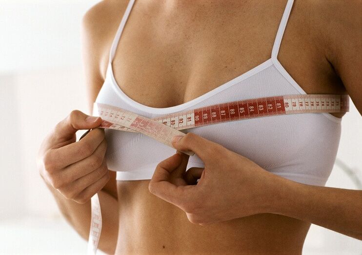 Μέτρηση στήθους μετά από λήψη ορμονών